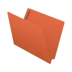 File Folders|Medical Arts Press Reinforced End Tab File Folder, Straight Cut, Letter-Size, Orange, 50/Box (S-01602-ORG)