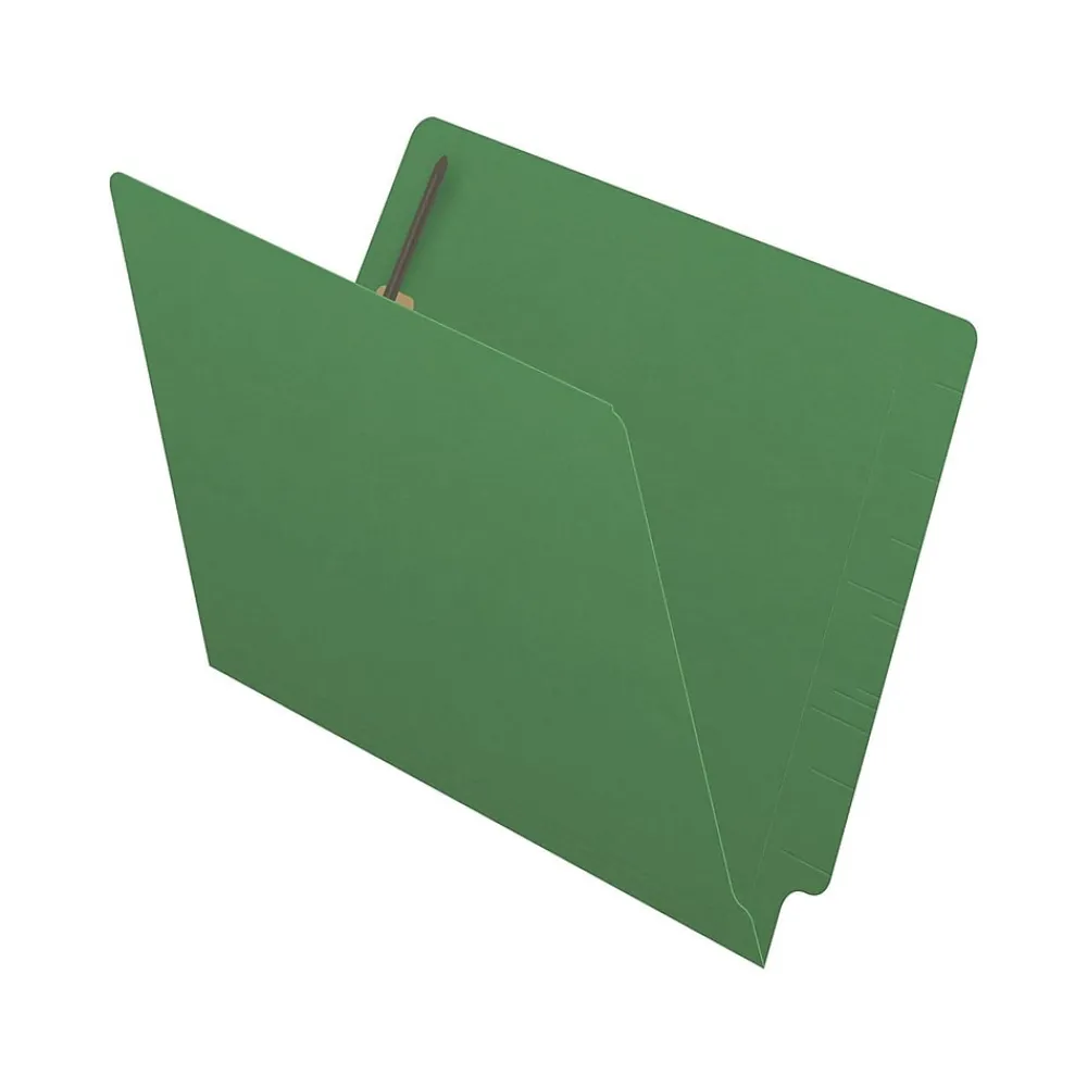 File Folders|Medical Arts Press Reinforced End Tab File Folder, Straight Cut, Letter-Size, Green, 50/Box (S-01602-GRN)