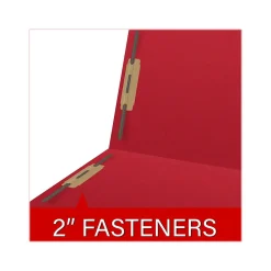 File Folders|Medical Arts Press Reinforced End Tab File Folder, Straight Cut, Letter-Size, Red, 50/Box (S-01602-RED)