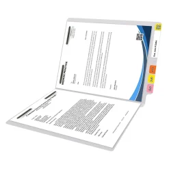 File Folders|Medical Arts Press Reinforced End Tab File Folder, Straight Cut, Letter-Size, White, 250/Carton (S-01602-WHT-B)