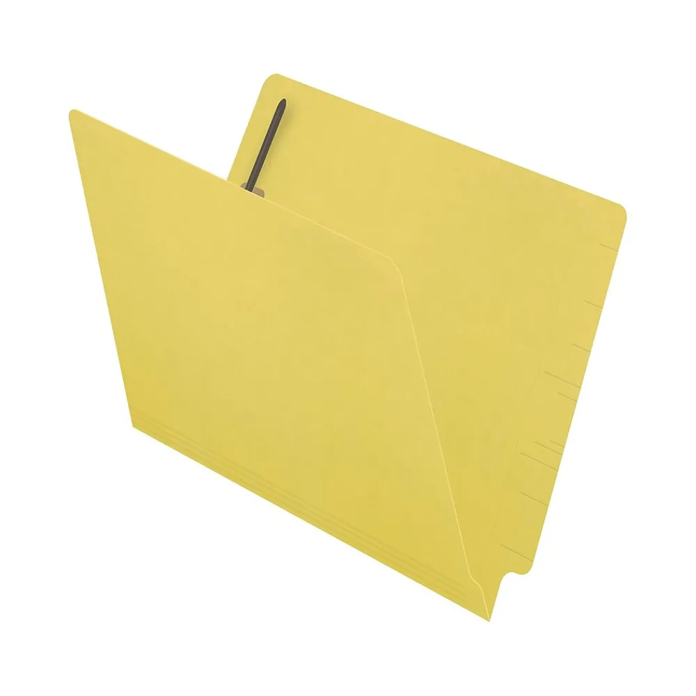 File Folders|Medical Arts Press Reinforced End Tab File Folder, Straight Cut, Letter-Size, Yellow, 50/Box (S-01602-YLW)
