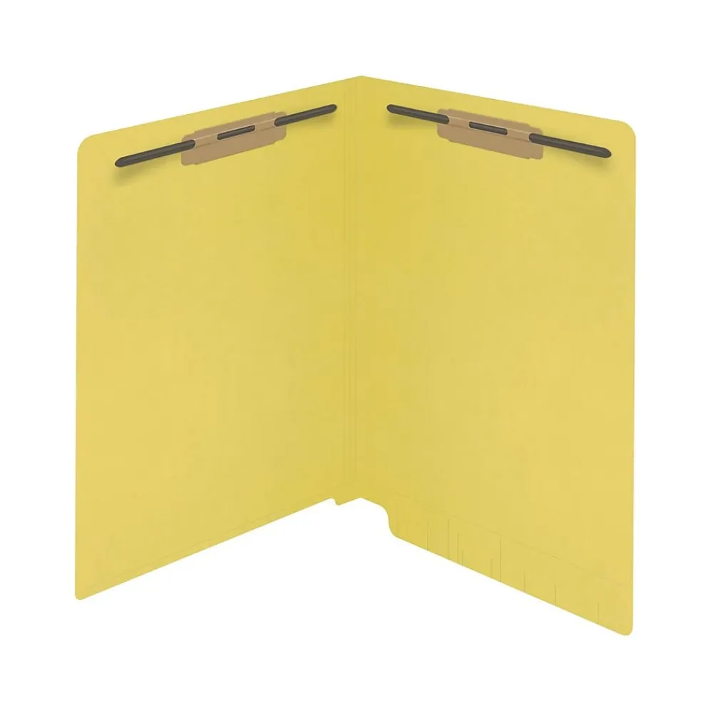 File Folders|Medical Arts Press Reinforced End Tab File Folder, Straight Cut, Letter-Size, Yellow, 50/Box (S-01602-YLW)
