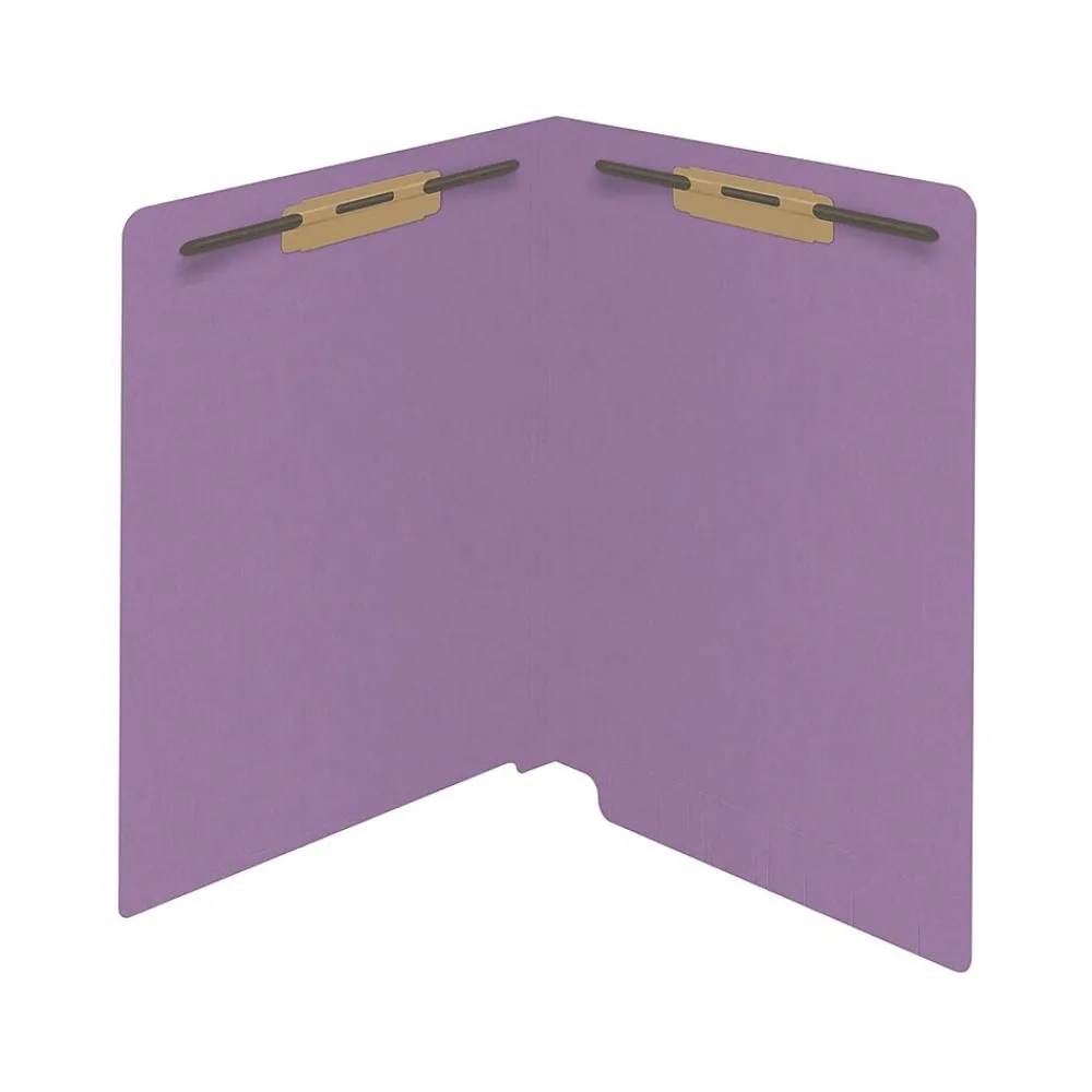 File Folders|Medical Arts Press Reinforced End Tab File Folder, Straight Cut, Letter-Size, Lavender, 50/Box (S-01502-LAV)