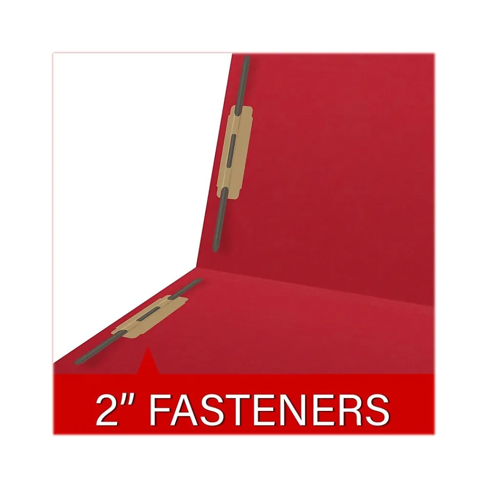 File Folders|Medical Arts Press Reinforced End Tab File Folder, Straight Cut, Letter-Size, Red, 50/Box (S-01502-RED)