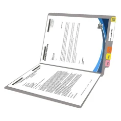 File Folders|Medical Arts Press Reinforced End Tab File Folder, Straight Cut, Letter-Size, Gray, 50/Box (S-01502-GRY)