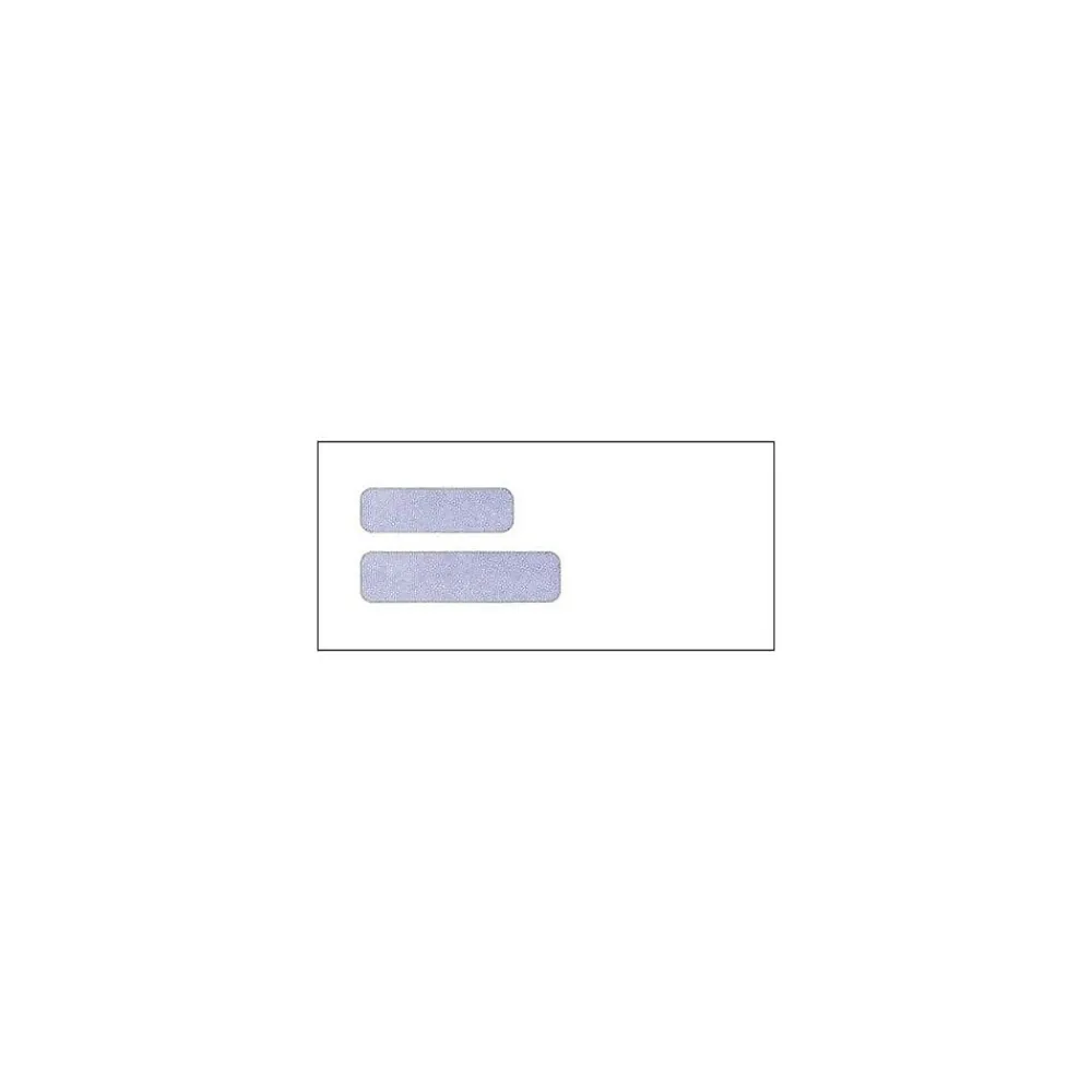 Online Medical Arts Press Self Seal Security Tinted #4 Double Window Envelope, White, 500/Box (32373)