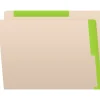File Folders|Medical Arts Press Standard Reinforced File Folder, Straight Cut, Letter Size, Manila/Light Green, 50/Box (50693LG)