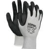 MCR Safety Memphis™ Economy Foam Nitrile Gloves, Small, Gray/Black, 12 Pairs