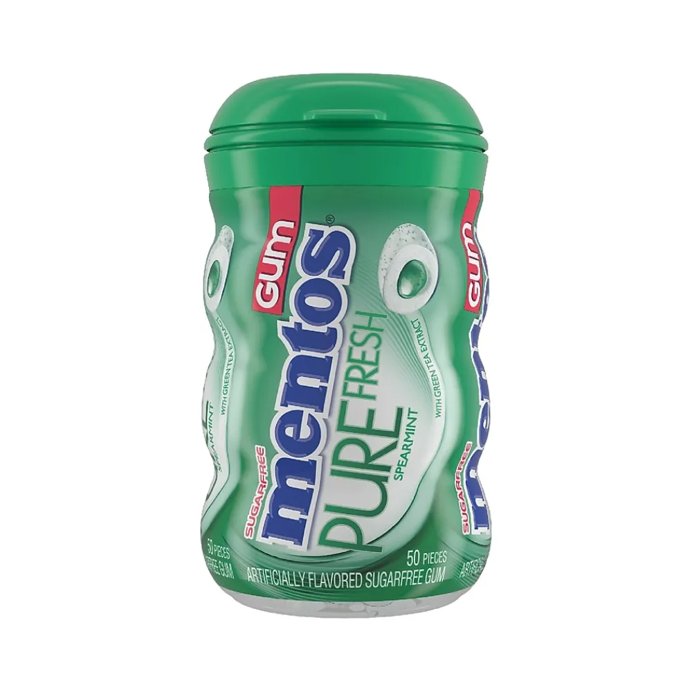 Mentos Pure Fresh Sugar Free Spearmint Gum, 50 Pieces/Pack, 50/Pack (PVM1508445)