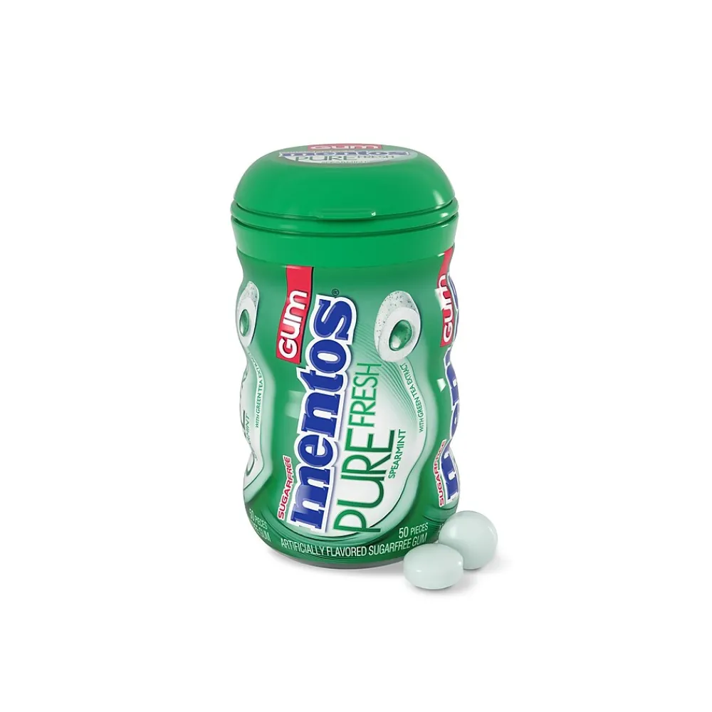 Mentos Pure Fresh Sugar Free Spearmint Gum, 50 Pieces/Pack, 50/Pack (PVM1508445)