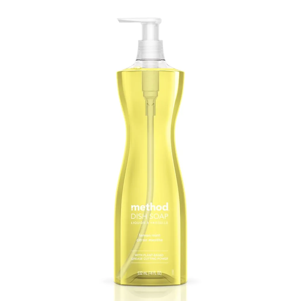 Liquid Dish Soap, Lemon Mint, 18 oz. (10186)<Method Sale
