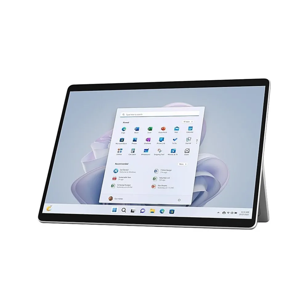 Surface Pro 9 13" Tablet, Intel Core i7-1255U Evo, 32GB Memory, WiFi, 1TB SSD, Windows 11 Home, Platinum (QLP-00001)<Microsoft Clearance