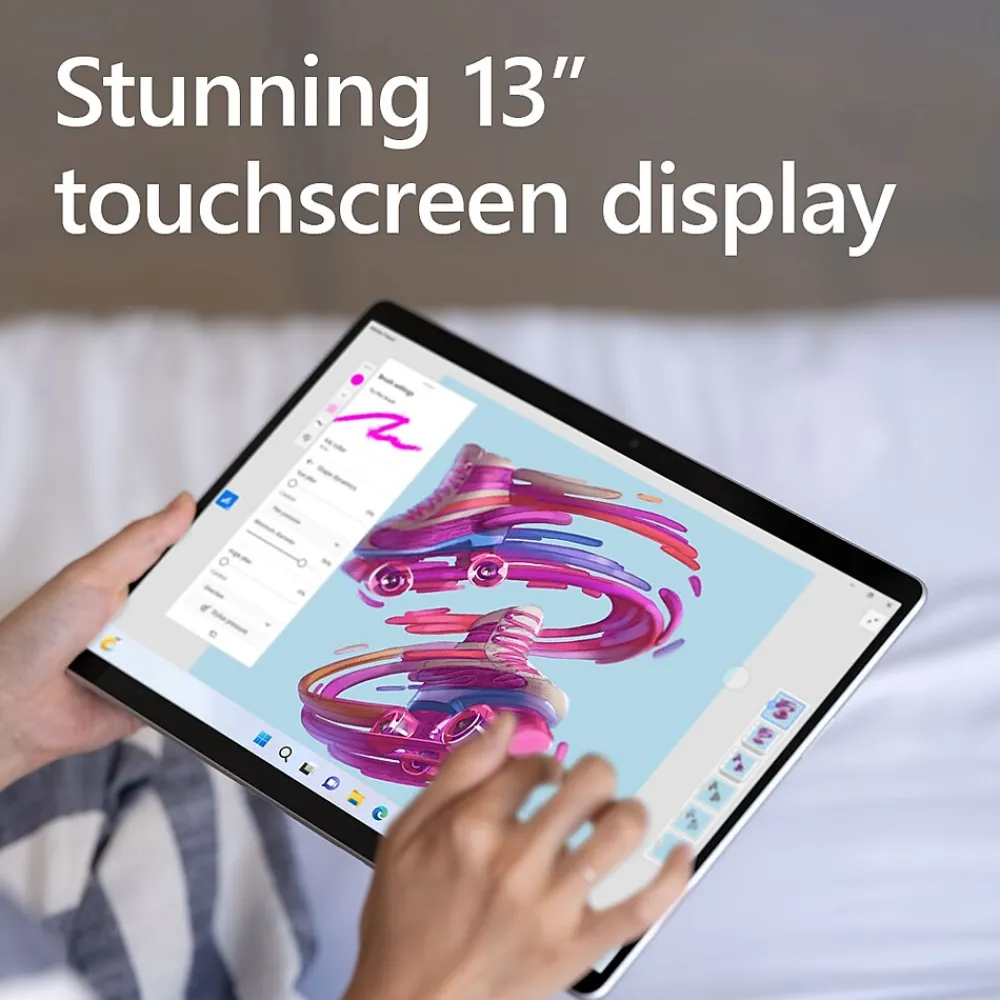 Surface Pro 9 13" Tablet, Intel Core i7-1255U Evo, 32GB Memory, WiFi, 1TB SSD, Windows 11 Home, Platinum (QLP-00001)<Microsoft Clearance