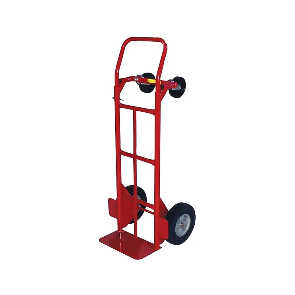 Milwaukee Hand Trucks Milwaukee Convertible Hand Truck, 800 lbs., Red (47180)