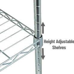 Shelving*Mind Reader 4 Shelf Adjustable Garage Shelving, 11.75