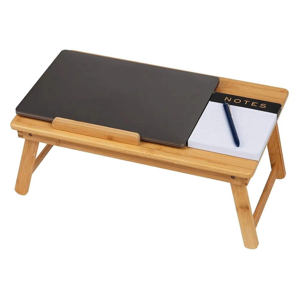 12" x 19.75" Lap Desk/Laptop Stand With Folding Legs, Brown (BEDTRAYBM-BRN)<Mind Reader New