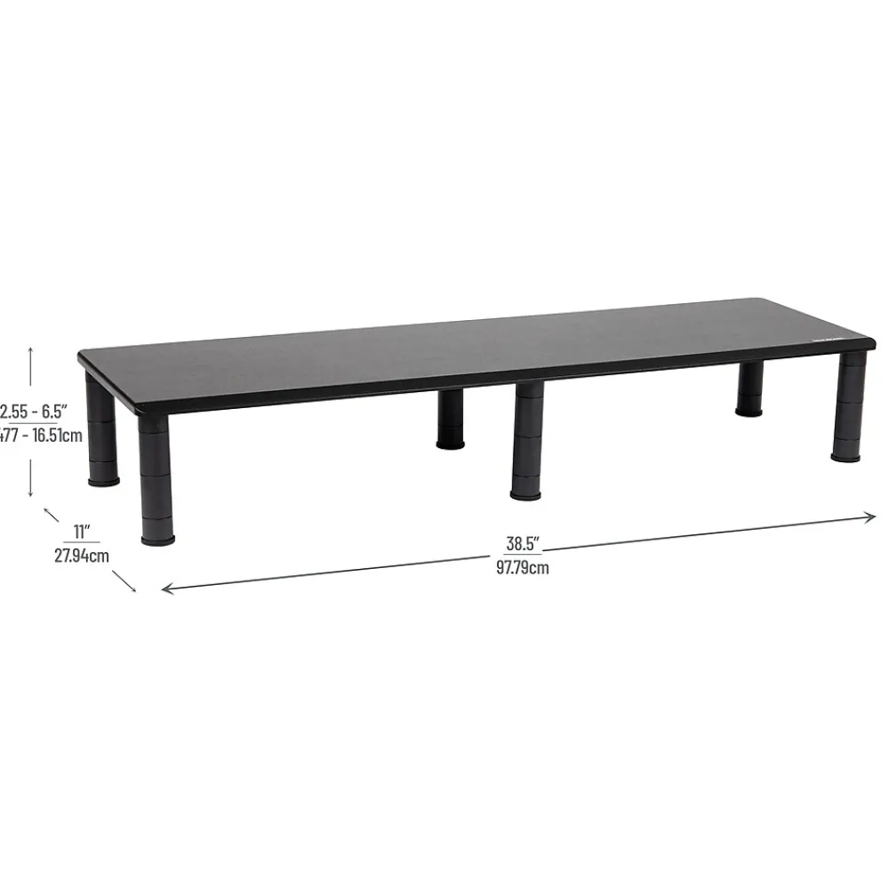 New Mind Reader Adjustable Dual Monitor Stand, Black (DUBMO-BLK)