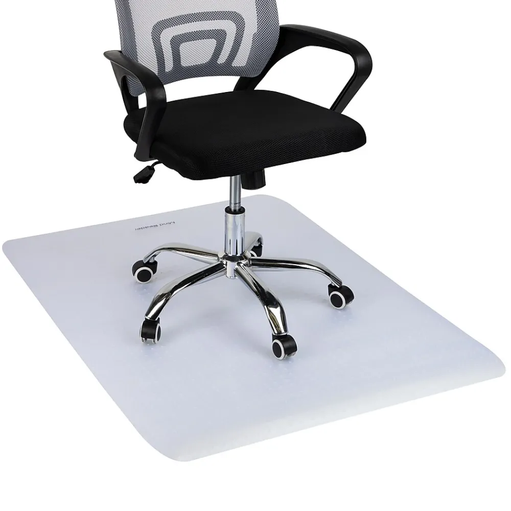 Chair Mats*Mind Reader Carpet Chair Mat, 35" x 47'', Low-Pile, Clear (OFFCREC-CLR)