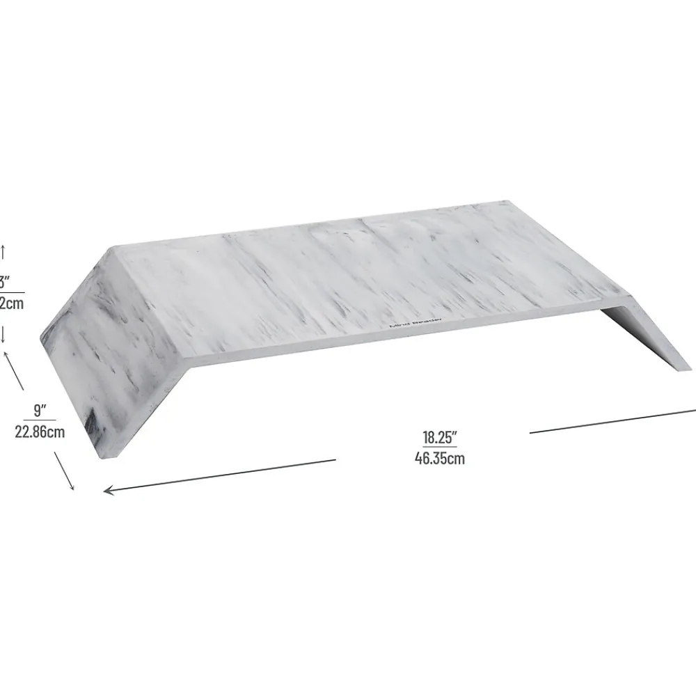 Sale Mind Reader Contemporary Monitor Stand and Laptop Riser, White (MARMON-WHT)
