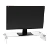 Online Mind Reader Desktop Organizer Riser Monitor Stand, Clear (ACRMON-CLR)