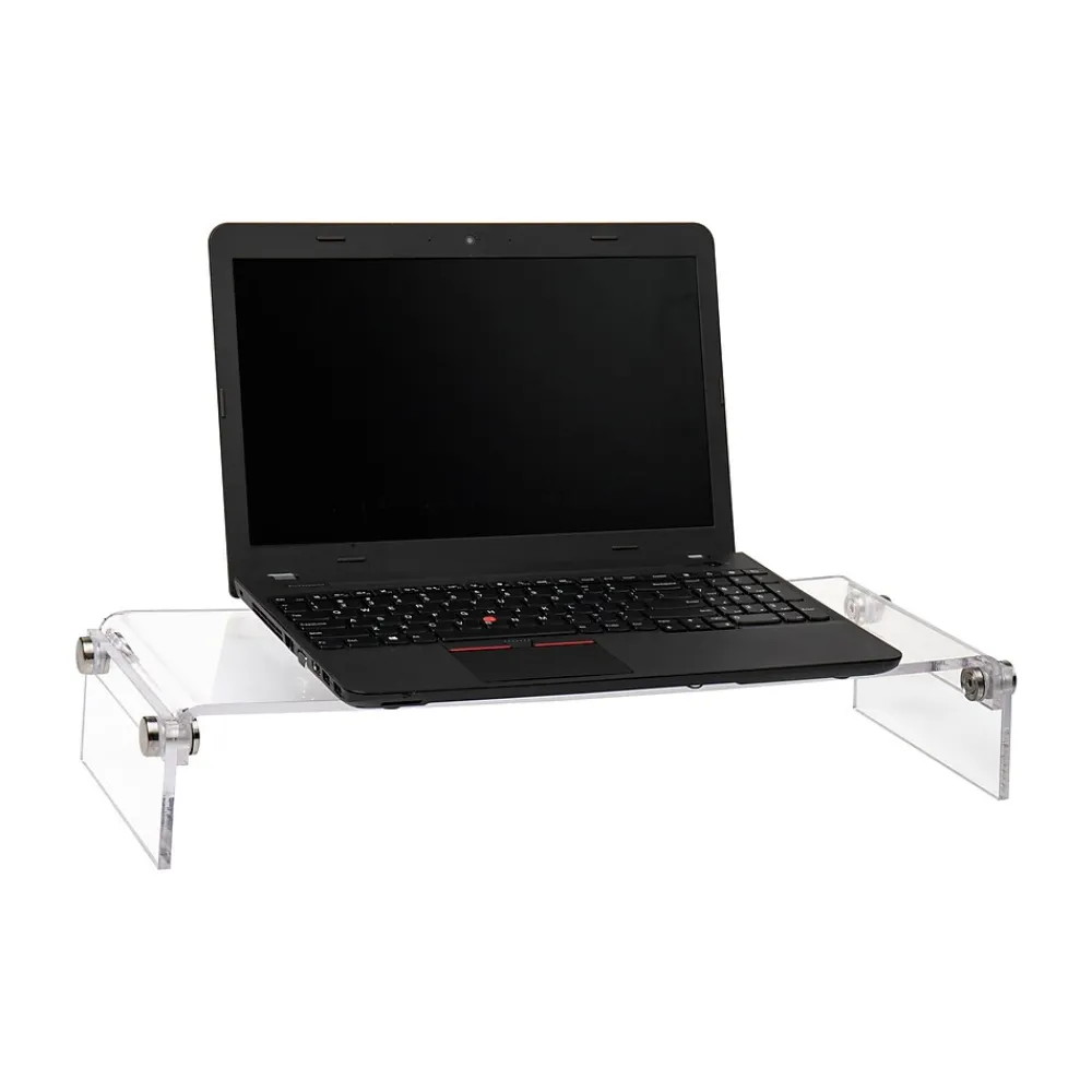 Online Mind Reader Desktop Organizer Riser Monitor Stand, Clear (ACRMON-CLR)