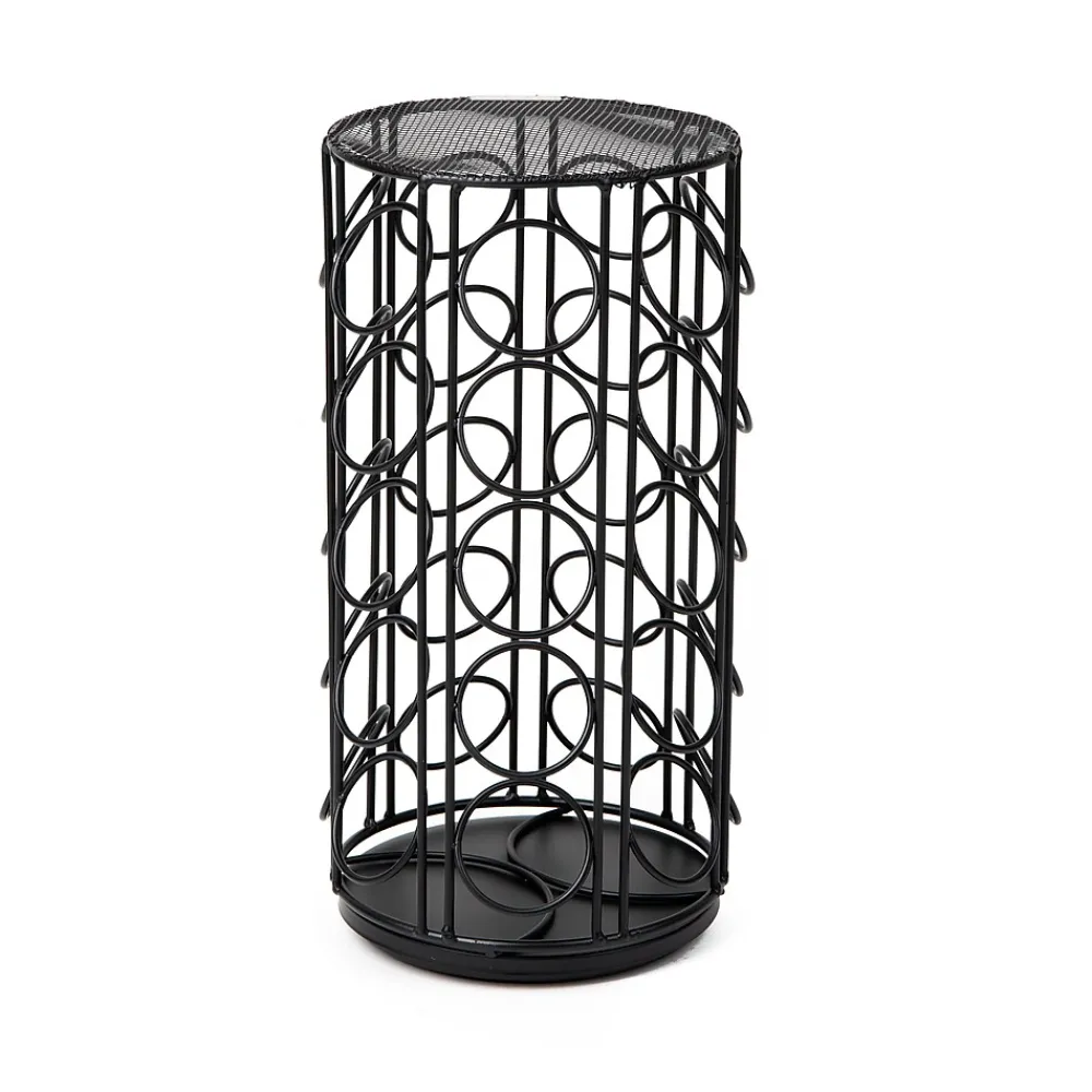 Mind Reader Metal Single Serve Coffee Pod Carousel, 35 Pod Capacity, Black (METCAR35-BLK)