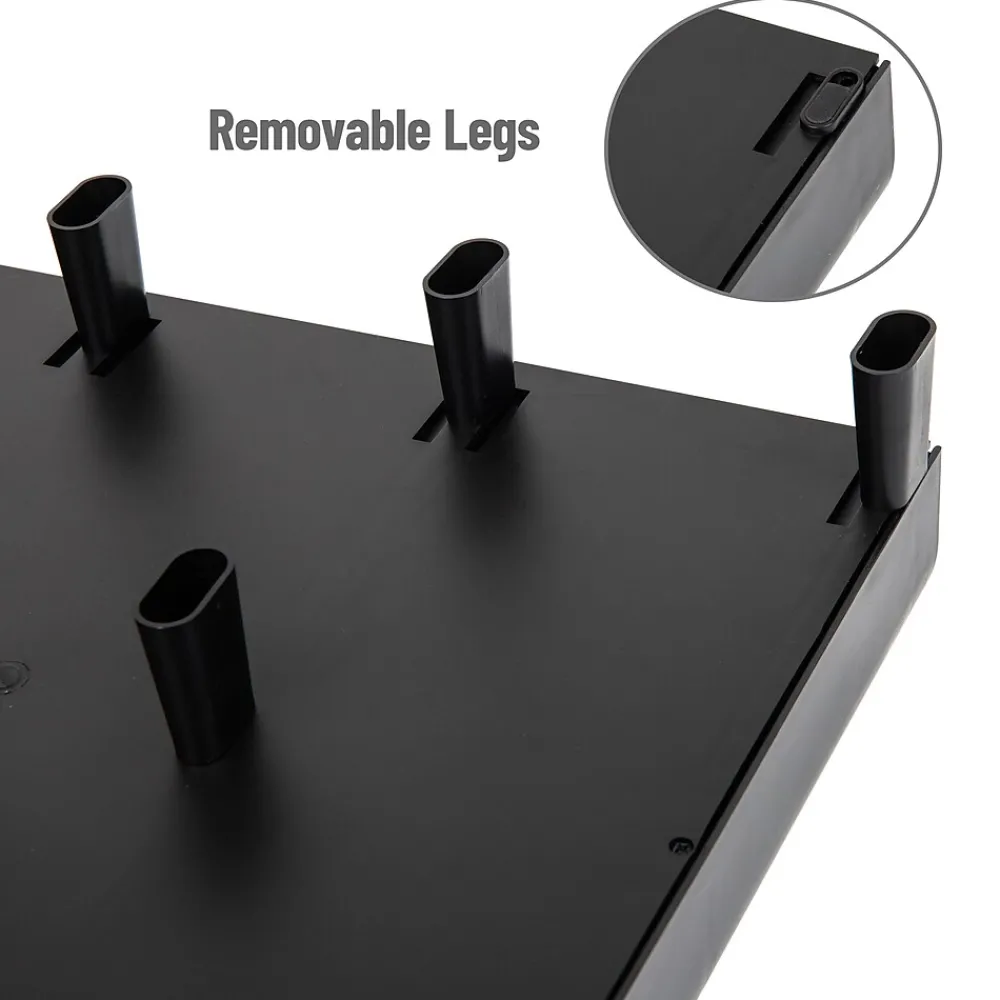Discount Mind Reader Monitor Stand and Desktop Organizer with 3 Storage Drawers, Black (MONSTA3D-BLK)
