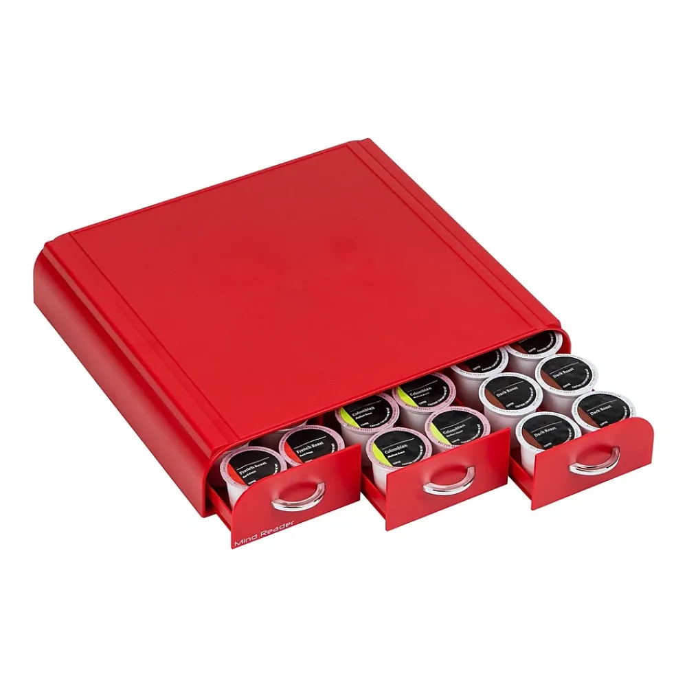 Mind Reader Plastic Single Serve Coffee Pod Storage Drawer, 36 Pod Capacity, (TRAY6-)