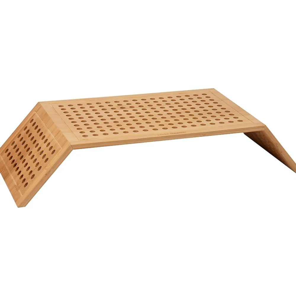 Mind Reader Ventilated Monitor Stand, Light Brown (LATMON-BRN)