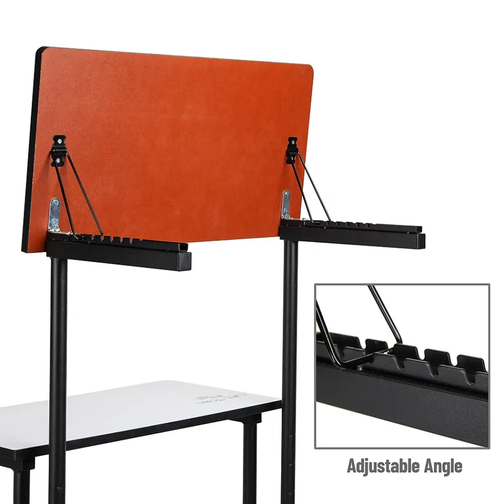 Standing Desks*Mind Reader 21"W Adjustable Standing Whiteboard Desk, Black (SDWBOARD-BLK)
