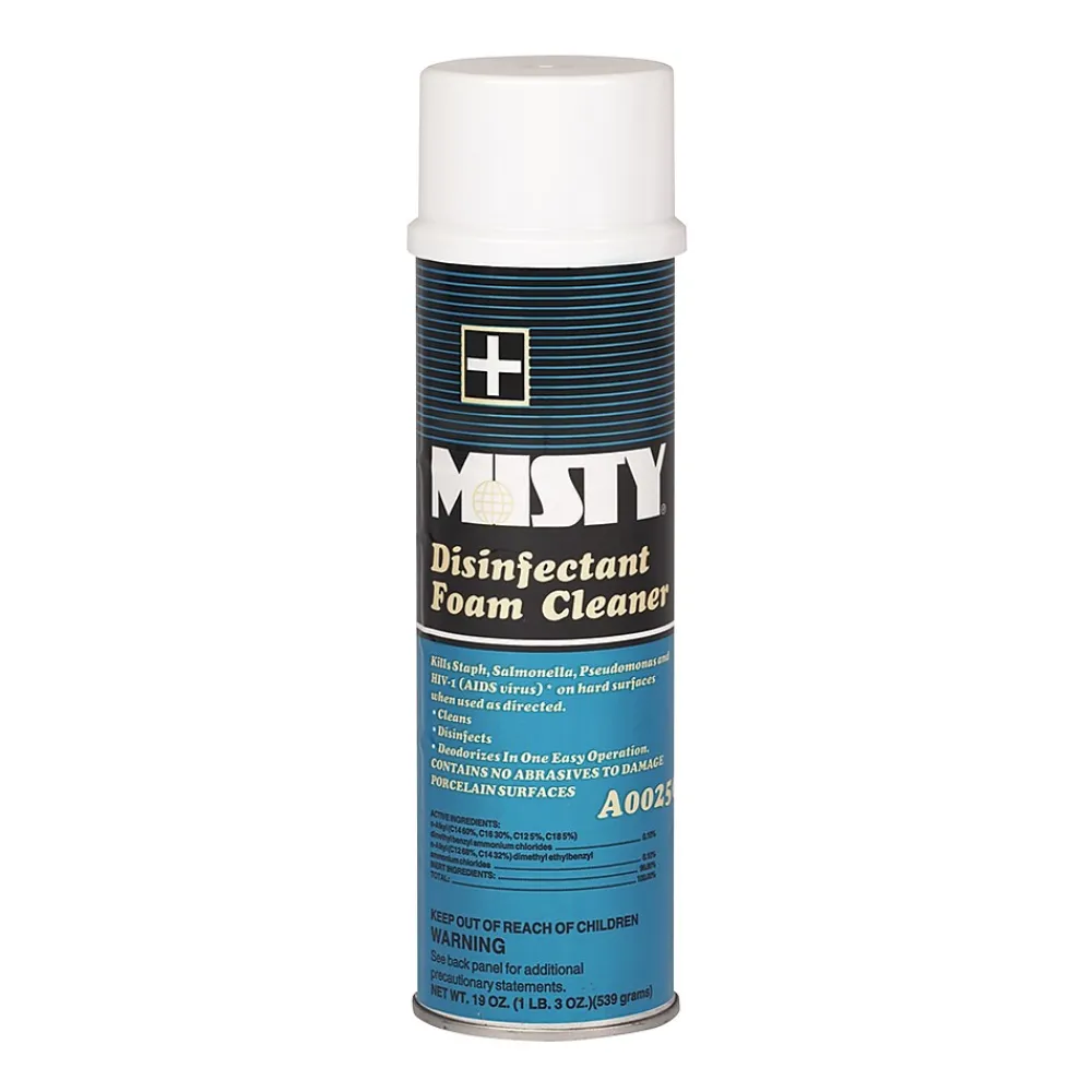 Disinfectant Foam Cleaner, 19 oz, 12/Carton (1001907X)<Misty Outlet