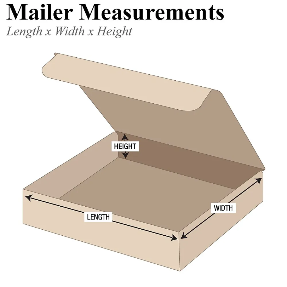 Best Quill Brand ML12122K Brown 2" x 12" Kraft Literature Mailers; 50/Bundle