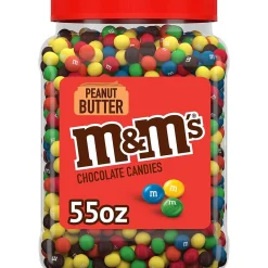 M&M's Peanut Butter Milk Chocolate Pieces, 55 oz. (220-02034)