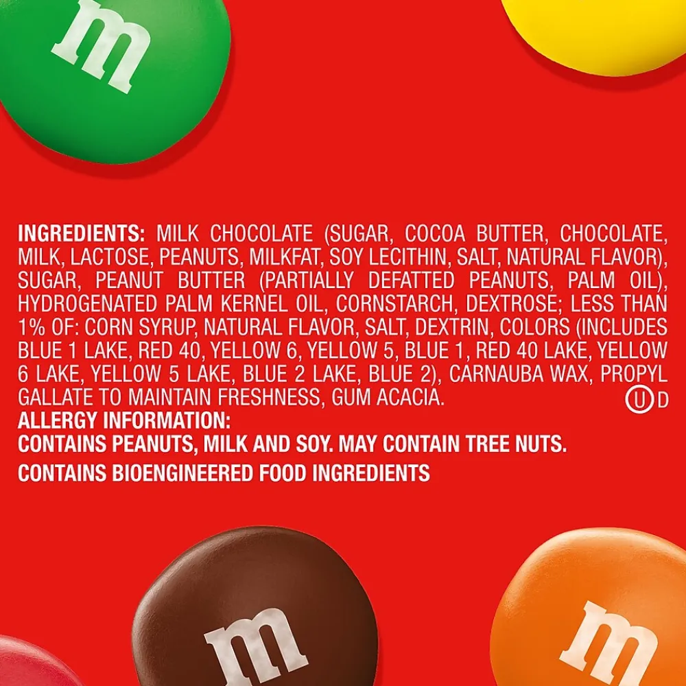 M&M's Peanut Butter Milk Chocolate Pieces, 55 oz. (220-02034)