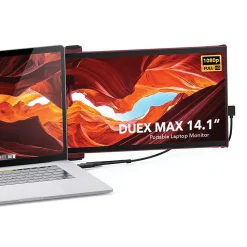 New Mobile Pixels Inc. Mobile Pixels DUEX Max 14.1" IPS LCD Slide-Out Display for Laptops, Red (101-1007P03)