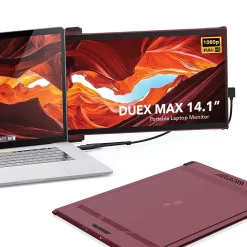 New Mobile Pixels Inc. Mobile Pixels DUEX Max 14.1" IPS LCD Slide-Out Display for Laptops, Red (101-1007P03)