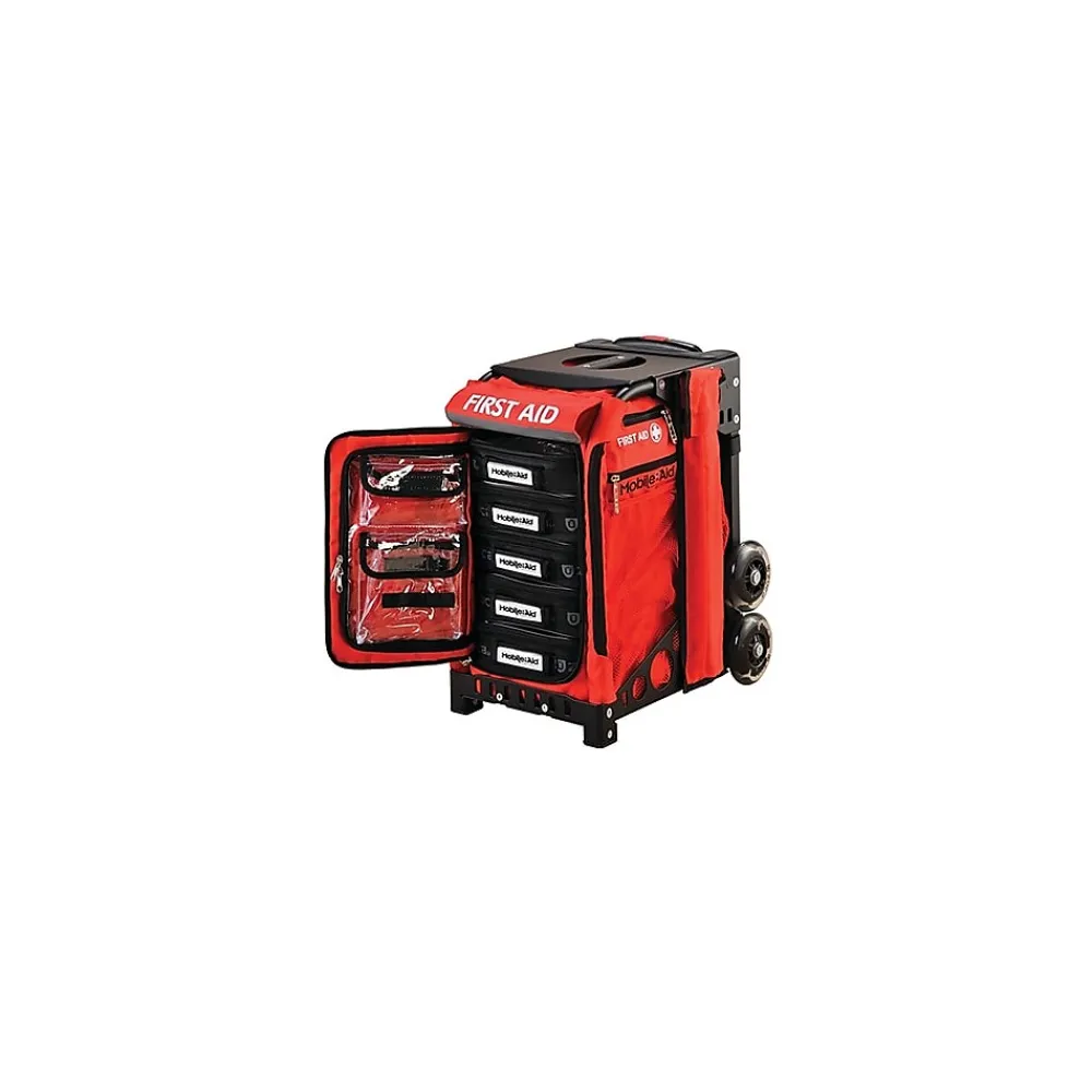 MobileAid Trauma Pro200 EASY-ROLL Modular First Aid Station, Load-Your-Own (31570)