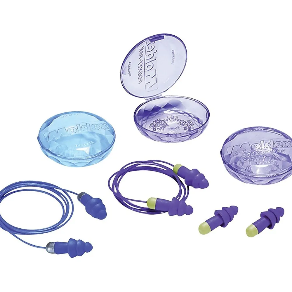 Howard Leight Moldex® Rockets® Reusable Uncorded Earplugs, Purple, 27 dB, 50/BX