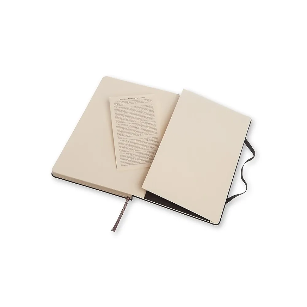 Journals|Moleskine Classic Hard Cover Notebook, Dotted, 5" x 8.25", Black (892703XX)