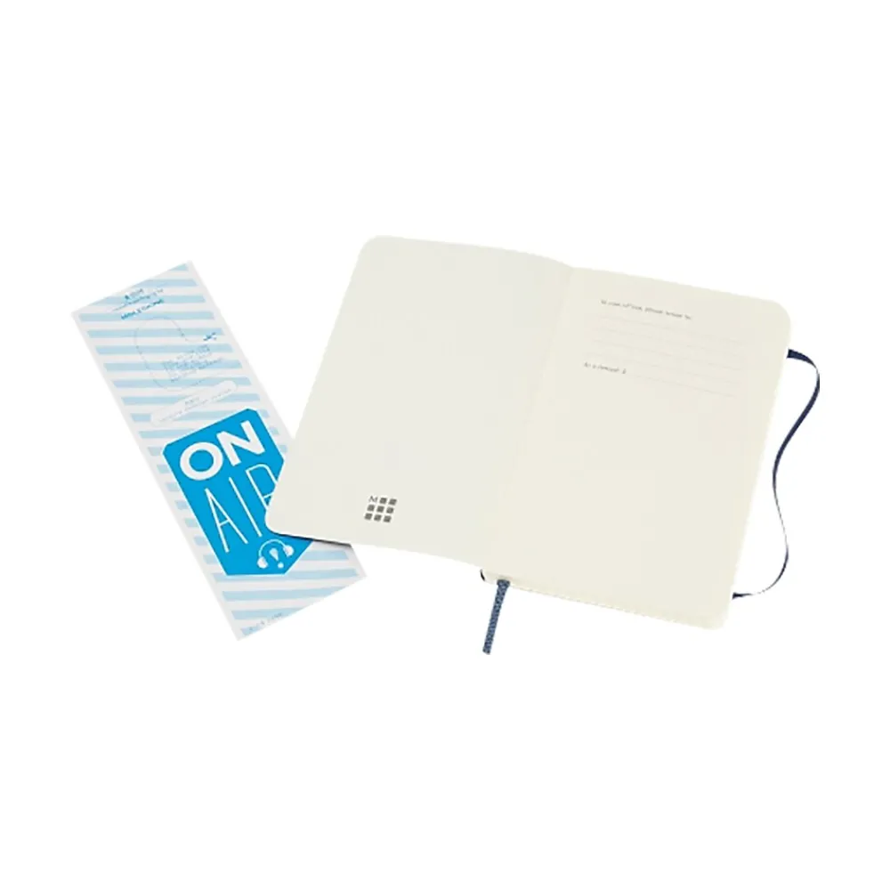 Notebooks|Moleskine Classic Professional Notebook, 3.5" x 5.5", Unruled, 96 Sheets, Sapphire Blue (854726)