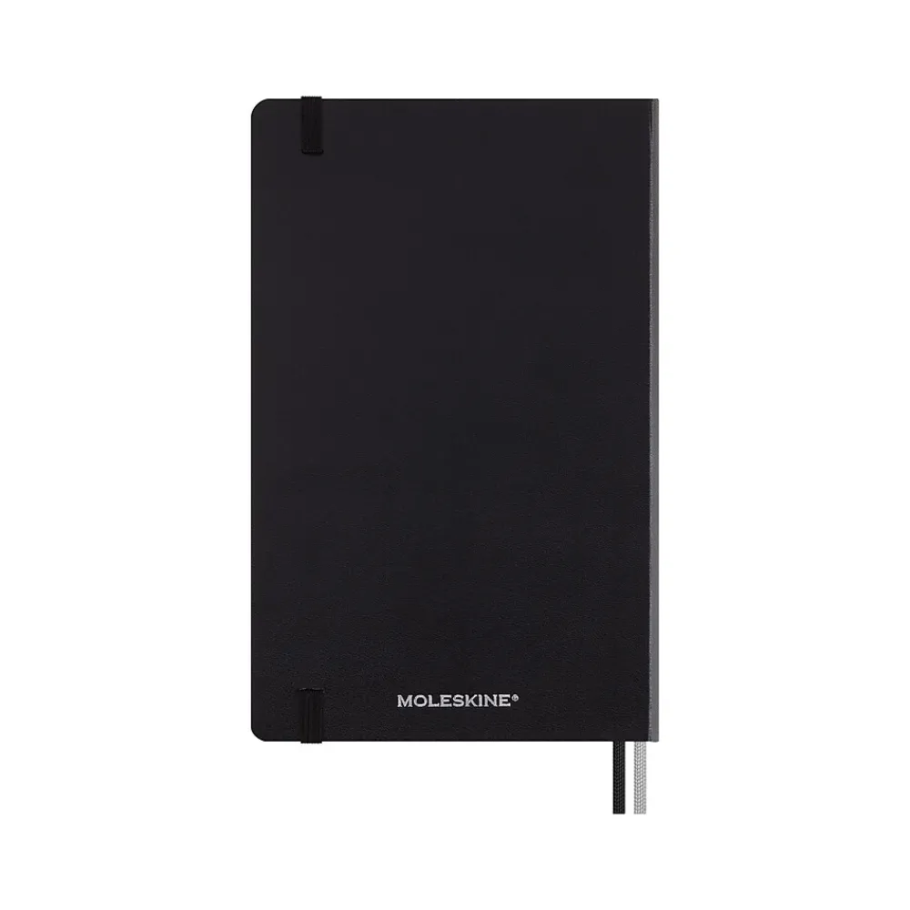 Journals|Moleskine Harry Potter Lumos Limited Edition Notebook, 5" x 8.25", Narrow-Ruled, Black/White (LEHP23QP060LUM)
