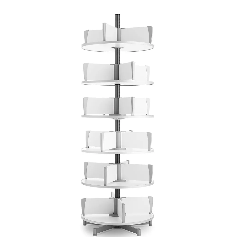 File Cabinets*Moll ® Deluxe Binder & File Carousel Shelving, Six Tier (CL6-80)