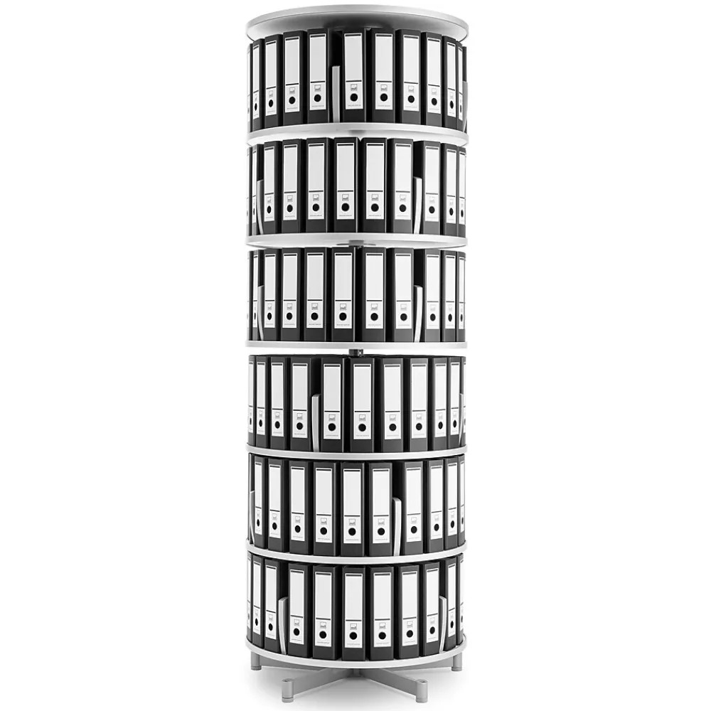 File Cabinets*Moll ® Deluxe Binder & File Carousel Shelving, Six Tier (CL6-80)