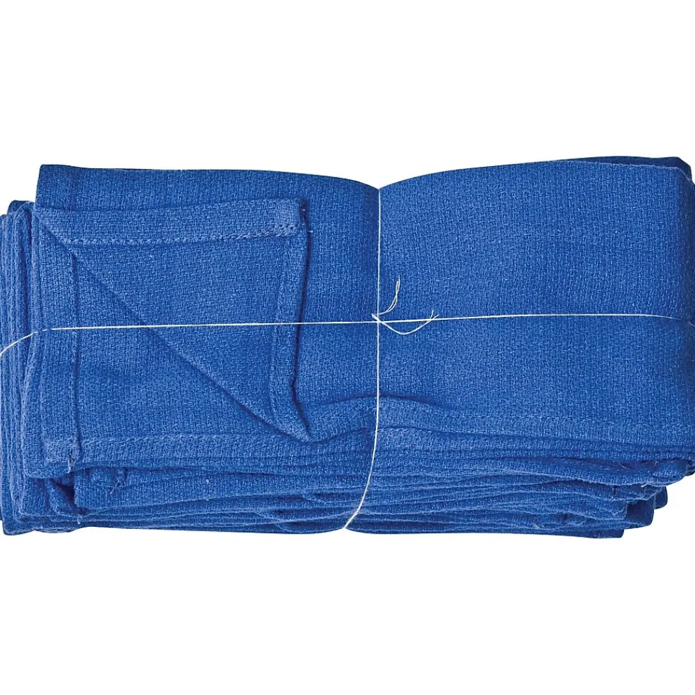 Cotton Cleaning Towels, 26" x 16", Blue, 25 lbs., 125 Towels/Pack (N010-C67-25)<Monarch Brands Outlet