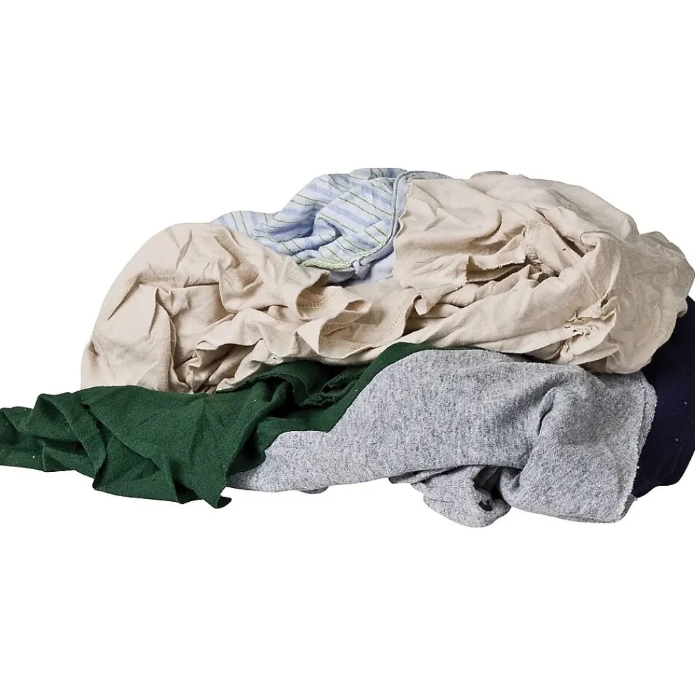 Cotton Cleaning Rags, Multicolor, 125 Rags/Pack (R020-C45-A-25)<Monarch Brands New