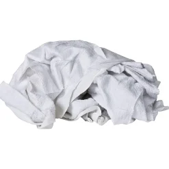 Terry Cleaning Towels, 20" x 20", White, 35 Towels/Pack (N030-W51L-10)<Monarch Brands New