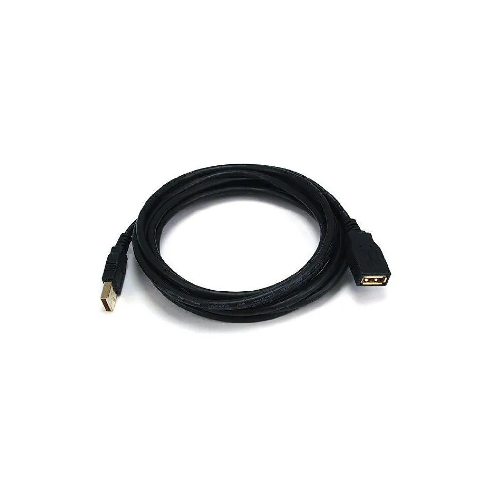 Monoprice 10' USB-A to USB A Cable, Male to Female, Black (105434)