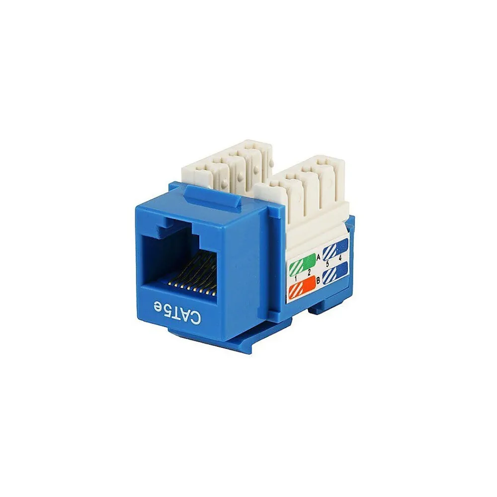 Monoprice CAT-5e Punch Down Keystone Jack, Blue (105371)