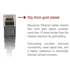 Monoprice FLEXboot Series 7' Cat5e UTP Ethernet Network Patch Cable, 24AWG, Black (111381)