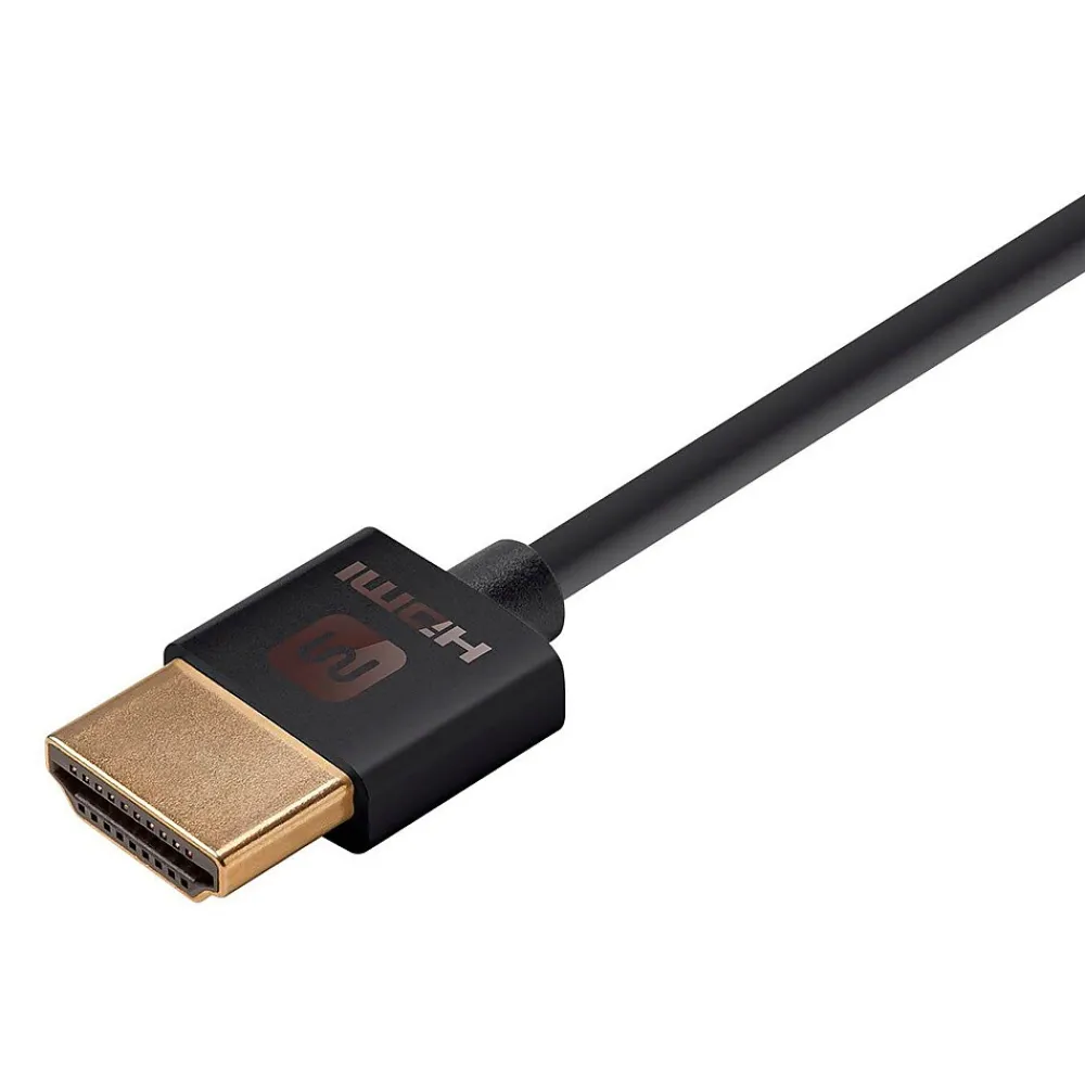 Monoprice Ultra Slim Series High Speed HDMI® Cable, 6ft Black